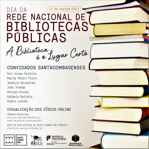 cartaz-11 de março 2021 DIA DA REDE NACIONAL DE BIBLIOTECAS PÚBLICAS-A Biblioteca é o Lugar Certo